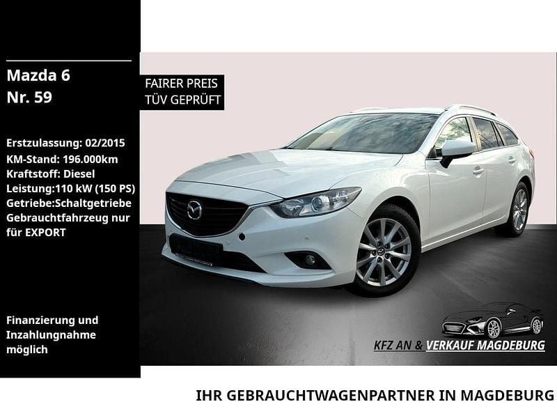 Weiß Gebraucht 2015 Mazda 6 Center-Line Kombi | 4.990 € (Superpreis) - Bild 1/4