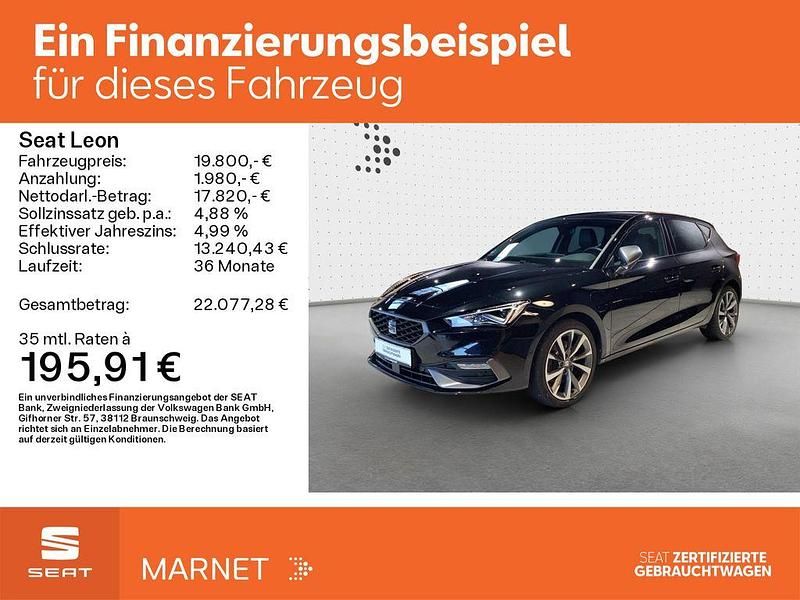 Gebraucht Seat Leon FR 204 PS (150 kW) 2021 Schwarz Limousine