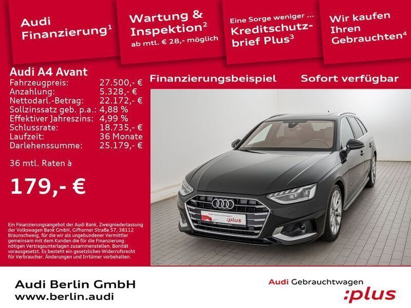 Schwarz Gebraucht 2021 Audi A4 Advanced Plus Kombi | 27.500 € (Guter Preis) - Bild 1/3