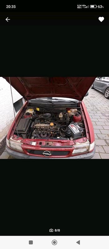 Gebraucht Opel Astra 71 PS (52 kW) 1994 Rot Kombi