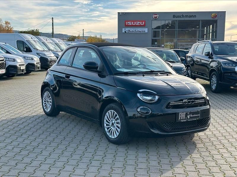 Schwarz Neu 2025 Fiat 500e Red Cabrio | 35.890 € - Bild 1/4