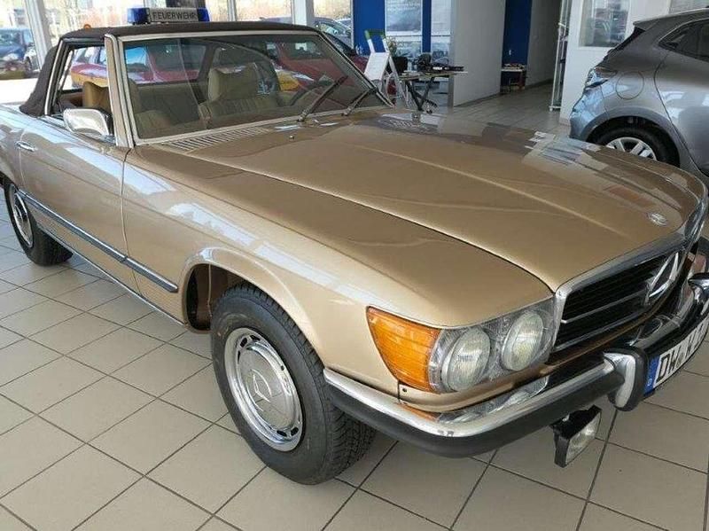 Gebraucht Mercedes SL450 194 PS (142 kW) 1973 Braunbeige metallic Cabrio