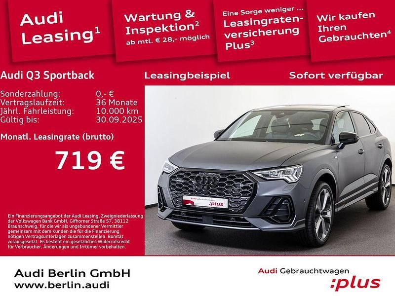 Daytonagrau polarmatt Gebraucht 2024 Audi Q3 Sportback S-Line SUV | 58.990 € - Bild 1/3