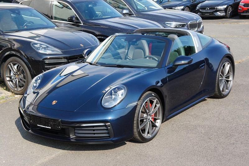 Blau Gebraucht 2021 Porsche 911 Targa 4S Chrono Cabrio | 137.777 € (Guter Preis) - Bild 1/4