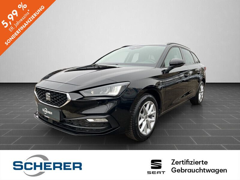 Midnight schwarz metallic (metallic) Gebraucht 2021 Seat Leon Style Limousine | 22.222 € (Fairer Preis) - Bild 1/4