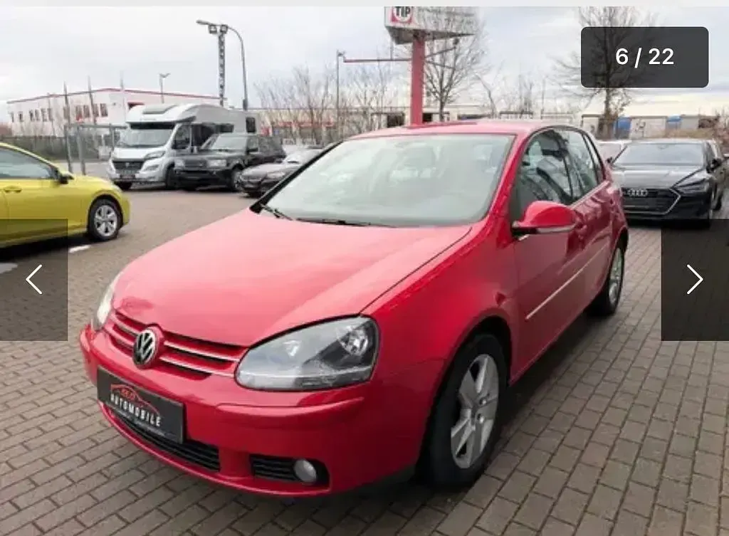 Gebraucht VW Golf VI Edition 80 PS (58 kW) 2008 Rot Kleinwagen