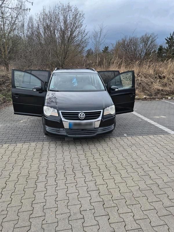 Gebraucht VW Touran 106 PS (77 kW) 2007 Schwarz Van / Kleinbus