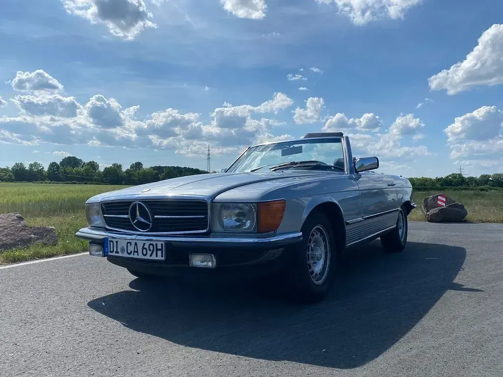 Gebraucht Mercedes SL500 231 PS (169 kW) 1983 Blau Cabrio