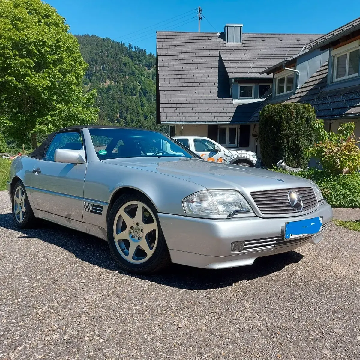 Gebraucht Mercedes SL320 Edition 1996 Silber Cabrio