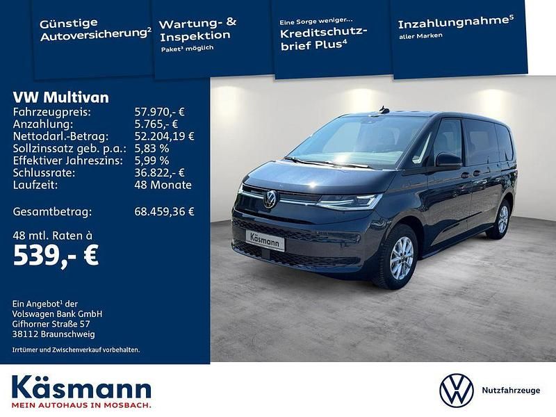 Blau Neu 2025 VW Multivan Life Van | 55.590 € - Bild 1/4