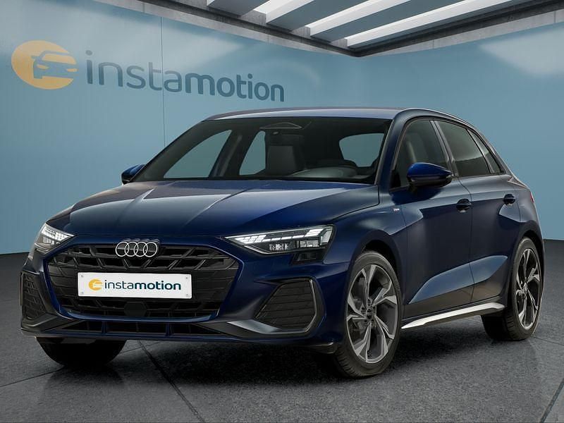 Blau Neu 2025 Audi A3 Sportback Limousine | 41.649 € (Teuer) - Bild 1/4
