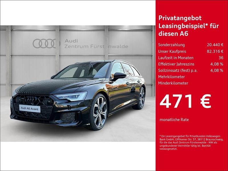 Schwarz Gebraucht 2024 Audi A6 S-Line Kombi | 82.316 € - Bild 1/4