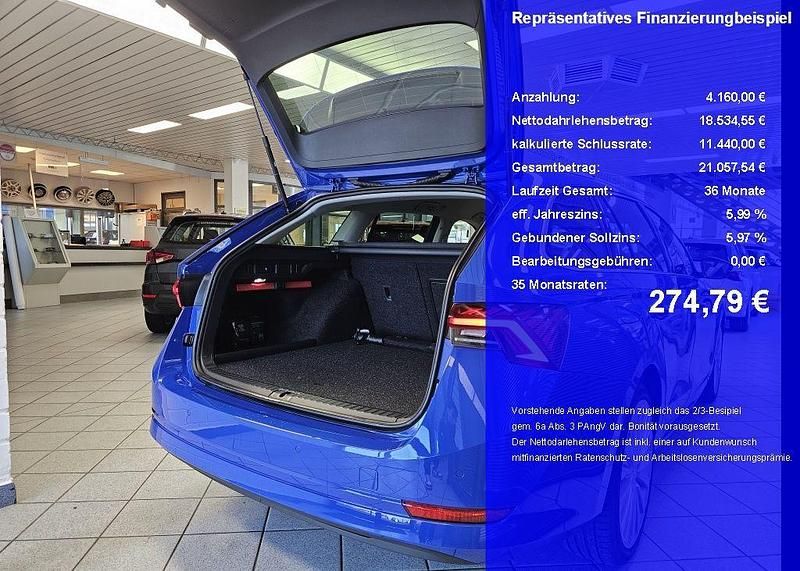 Gebraucht Skoda Octavia Style 204 PS (150 kW) 2022 Energyblau Kombi