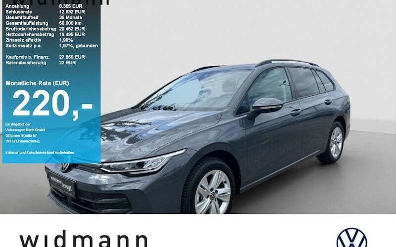 Grau Gebraucht 2024 VW Golf VIII Life Kombi | 27.850 € (Fairer Preis) - Bild 1/2