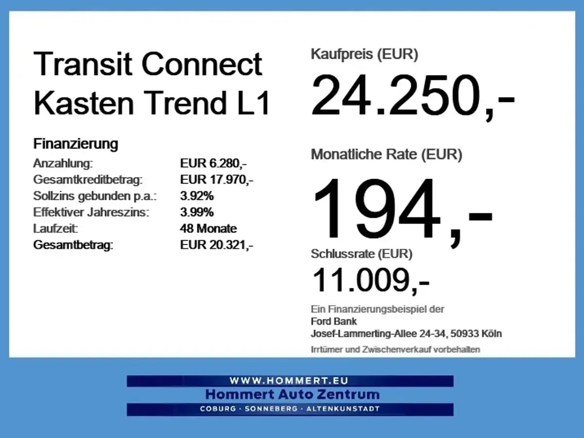 Nouvelle Ford Transit Connect Trend 102 ch (75 kW) 2026 Blanc Monospace