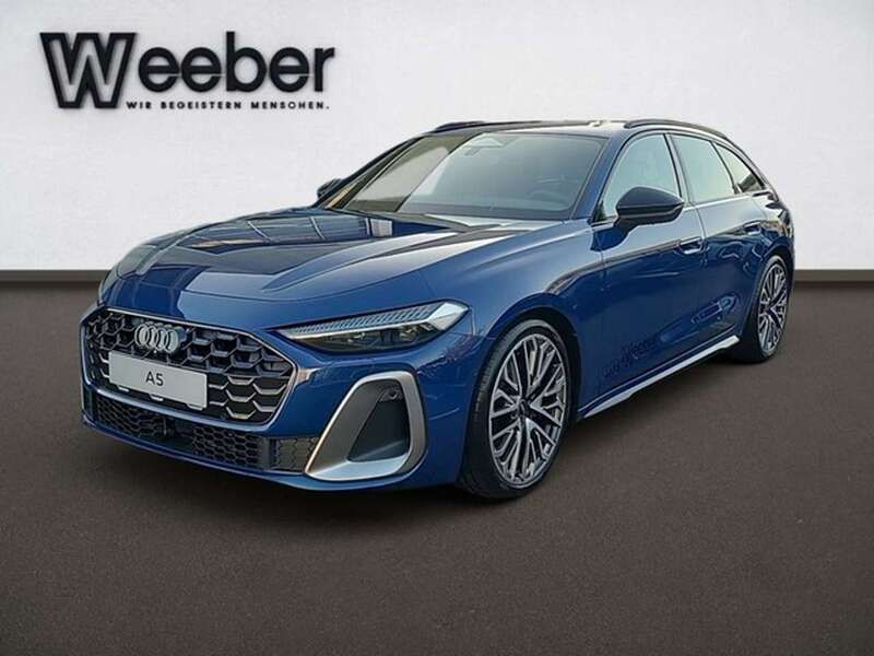 Blau (ascariblau metallic) Gebraucht 2024 Audi A5 S-Line Coupé | 63.940 € (Teuer) - Bild 1/4
