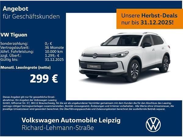 Weiß (pure white) Neu 2025 VW Tiguan SUV | 41.191 € (Guter Preis) - Bild 1/3