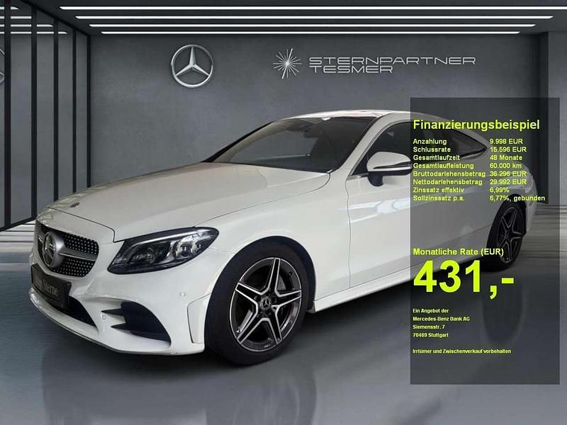 Unilack polarweiß Gebraucht 2021 Mercedes C300 AMG Coupé | 39.770 € (Fairer Preis) - Bild 1/3