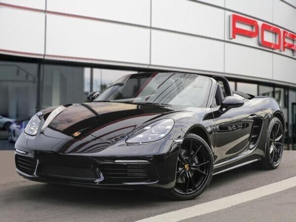 Beige (tiefschwarzmetallic) Neu 2025 Porsche 718 Boxster Cabrio | 87.584 € (Superpreis) - Bild 1/4