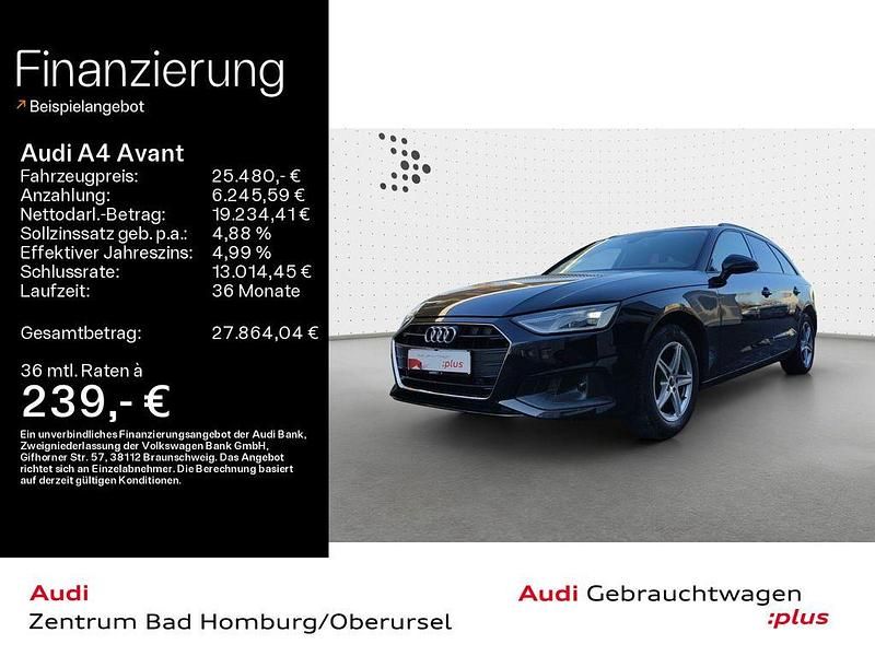 Brillantschwarz Gebraucht 2023 Audi A4 Sport Kombi | 25.480 € (Fairer Preis) - Bild 1/4