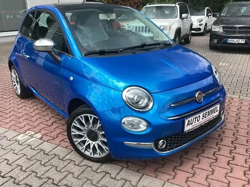 Gebraucht Fiat 500 Mirror 206 PS (151 kW) 2018 Italia himmelblau Kleinwagen