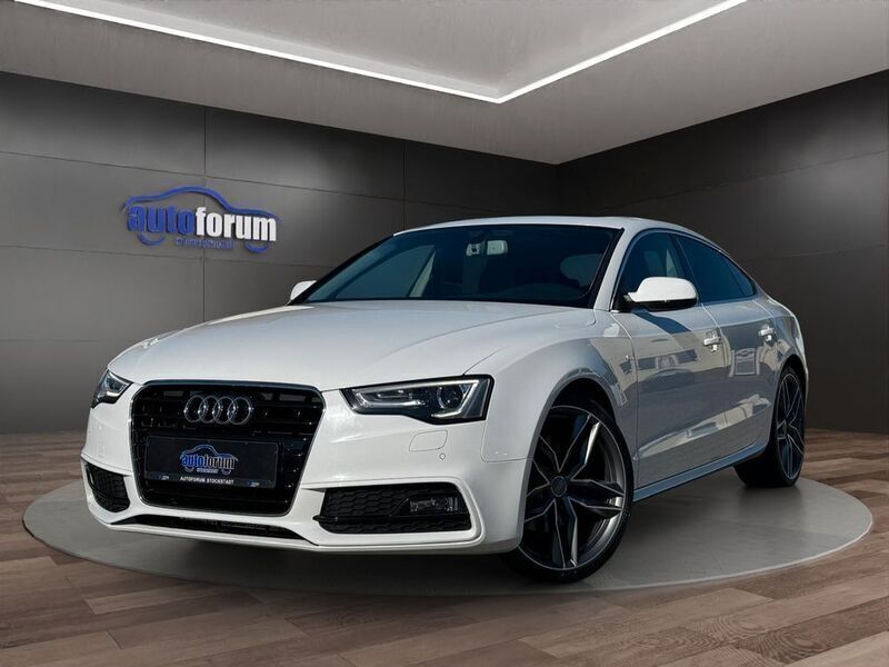 Weiß Gebraucht 2016 Audi A5 Sportback S-Line Limousine | 20.990 € (Fairer Preis) - Bild 1/4
