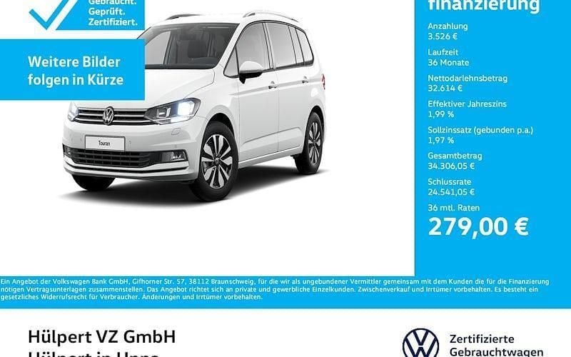 Pure white Gebraucht 2024 VW Touran Move Van / Kleinbus | 36.140 € (Guter Preis) - Bild 1/4