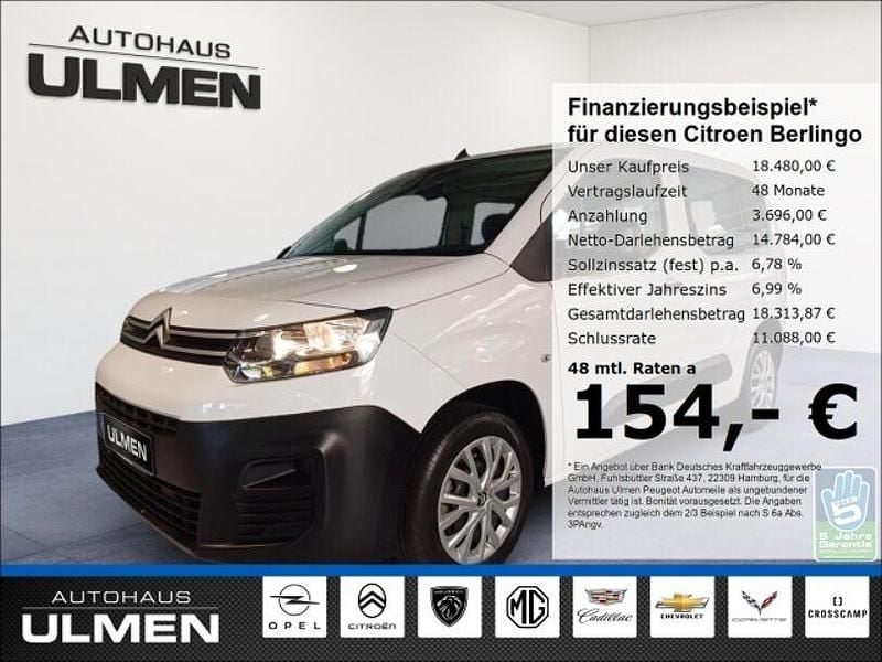 Weiss Gebraucht 2023 Citroën e-Berlingo Live Van / Kleinbus | 18.480 € (Guter Preis) - Bild 1/4