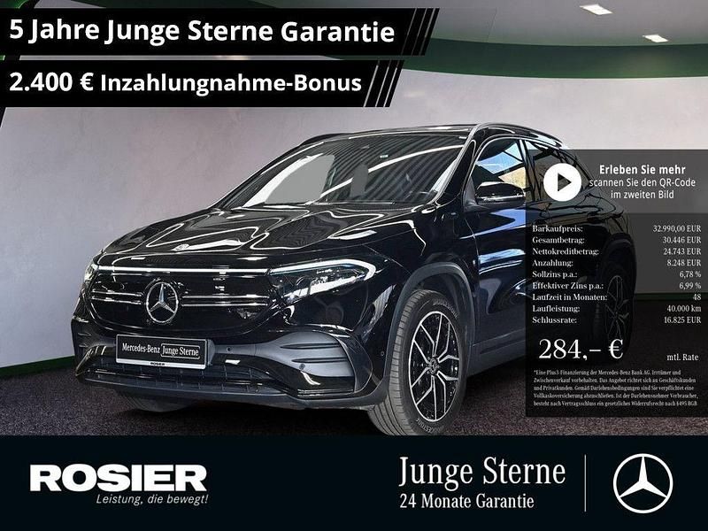 Schwarz / nachtschwarz Gebraucht 2022 Mercedes EQA250 AMG line SUV | 32.990 € (Fairer Preis) - Bild 1/3