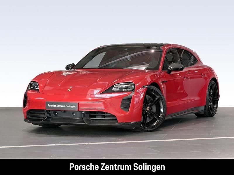 Rot Gebraucht 2022 Porsche Taycan Turbo S Sport Turismo Limousine | 89.890 € (Fairer Preis) - Bild 1/4