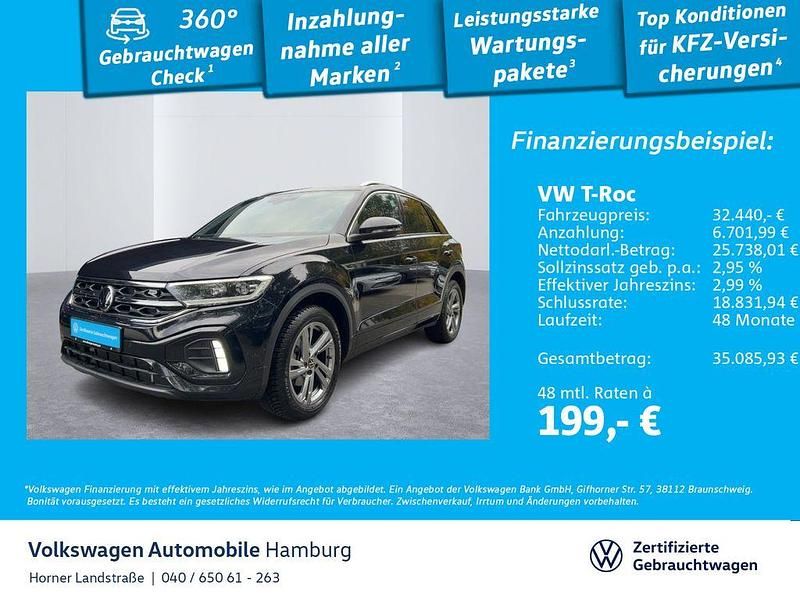 Deep black perleffekt Gebraucht 2025 VW T-Roc R-line SUV | 32.440 € (Etwas zu teuer) - Bild 1/3