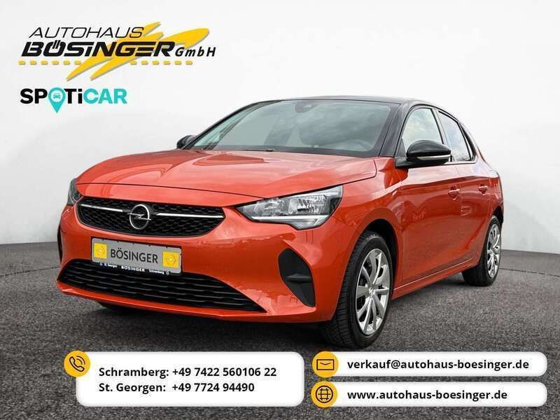 Power orange/dynamik orange Gebraucht 2022 Opel Corsa-e Edition Kleinwagen | 16.900 € (Fairer Preis) - Bild 1/4