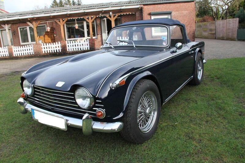 Blau Gebraucht 1968 Triumph TR5 Cabrio | 46.990 € - Bild 1/4
