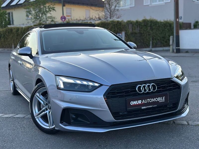 Florettsilber metallic (metallic) Gebraucht 2021 Audi A5 Sportback Advanced Plus Limousine | 35.950 € (Fairer Preis) - Bild 1/4