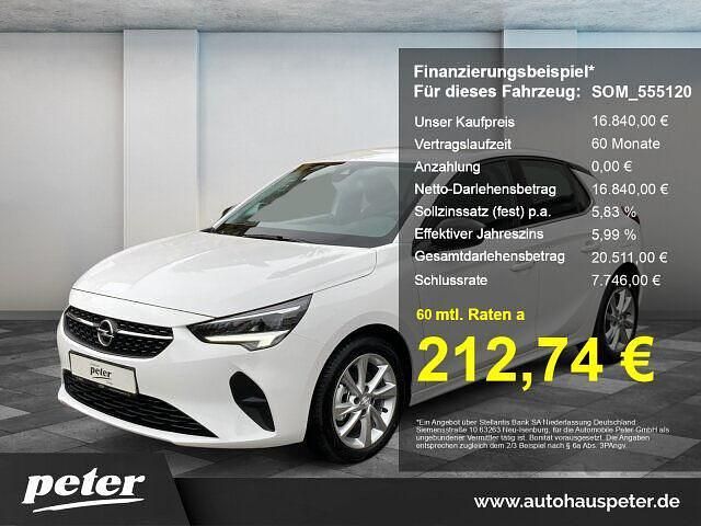 Arktis weiß (uni) Gebraucht 2023 Opel Corsa Elegance Kleinwagen | 16.840 € (Fairer Preis) - Bild 1/4