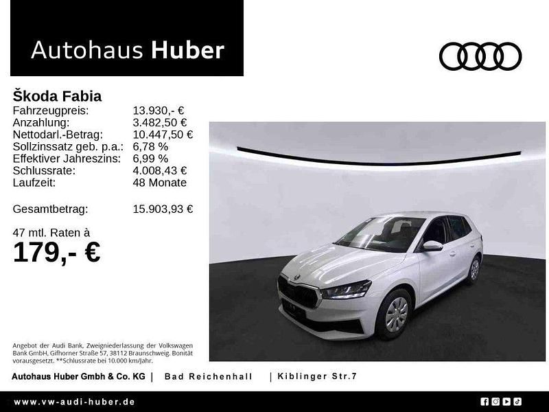 Weiß Gebraucht 2022 Skoda Fabia Ambition Limousine | 13.930 € (Superpreis) - Bild 1/4