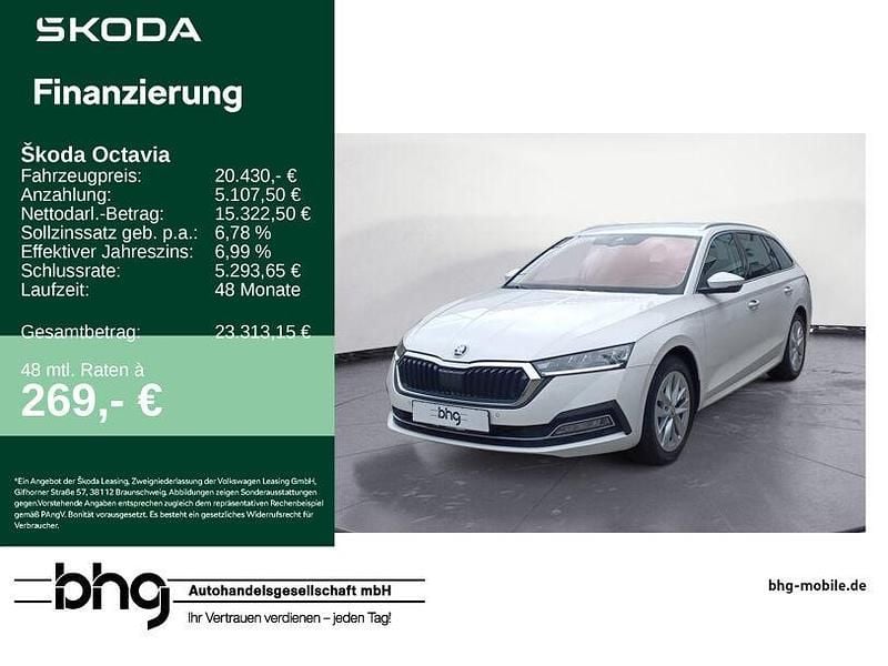 Weiß Gebraucht 2022 Skoda Octavia Style Kombi | 20.430 € (Fairer Preis) - Bild 1/4