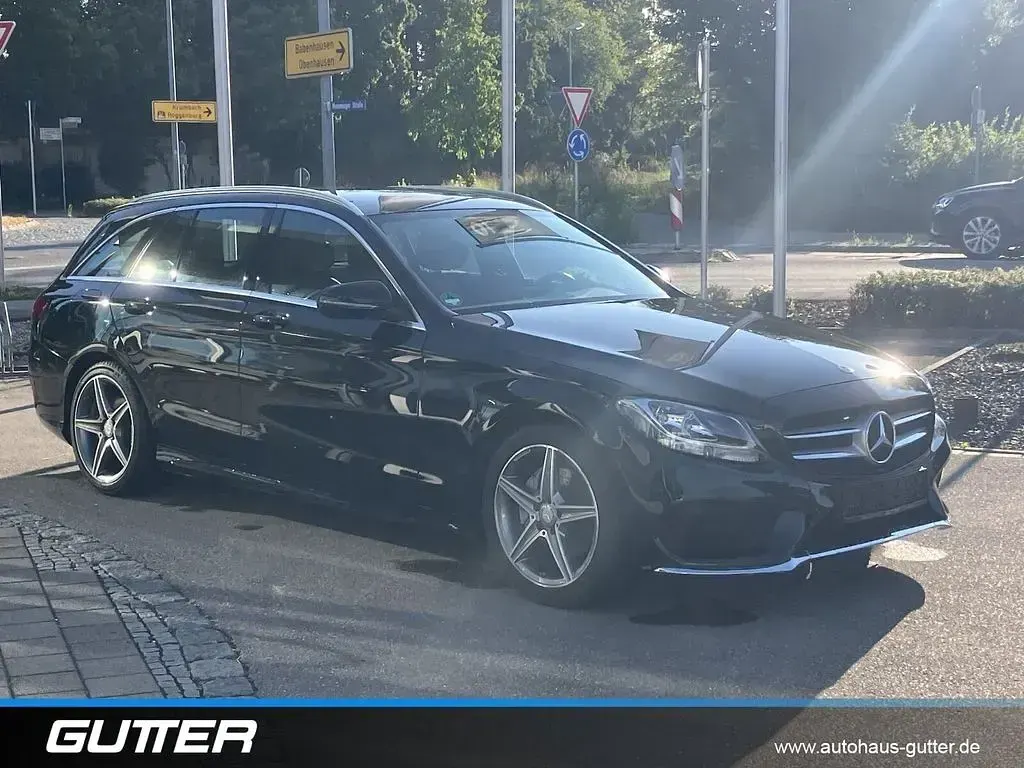 Gebraucht Mercedes C180 AMG line 156 PS (114 kW) 2017 Schwarz Kombi