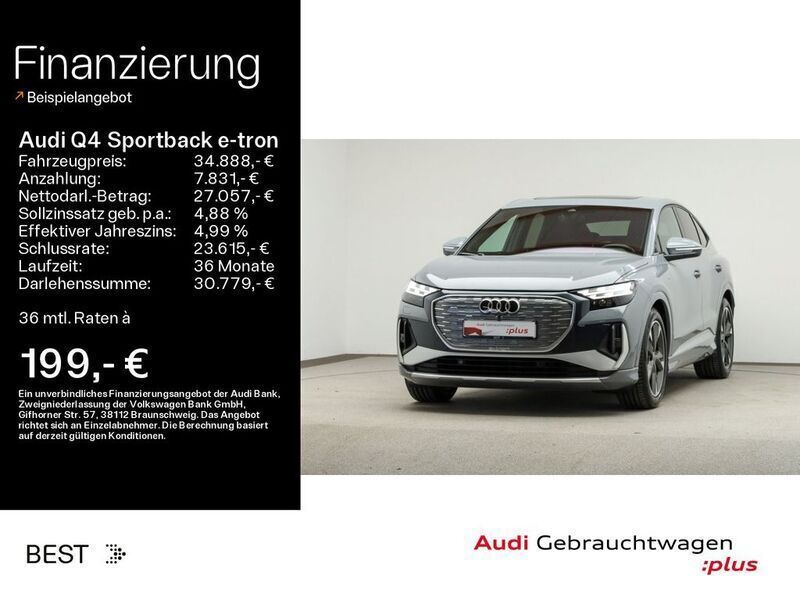 Kieselgrau Gebraucht 2022 Audi Q4 Sportback e-tron Ambiente SUV | 34.888 € (Guter Preis) - Bild 1/4