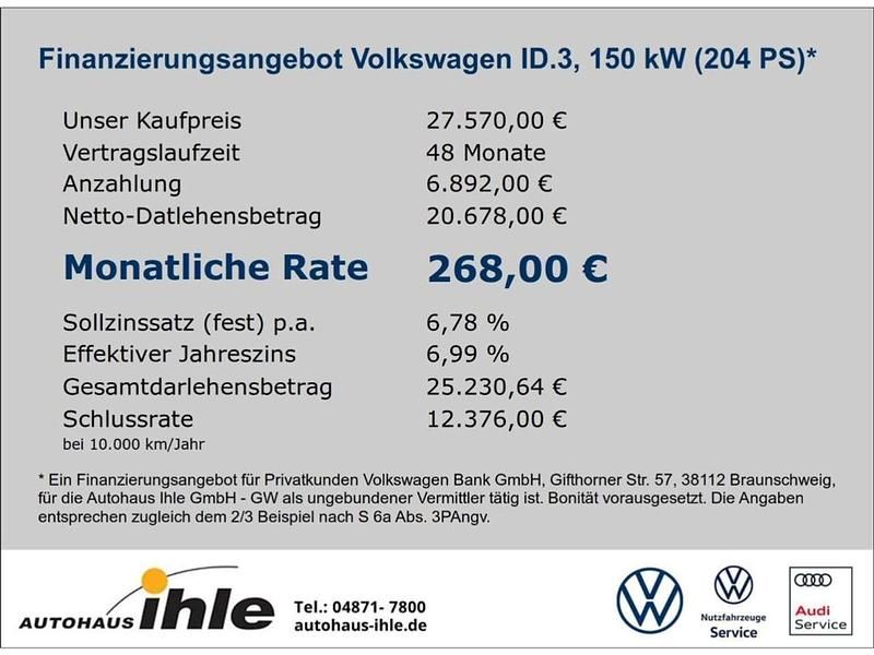 Gebraucht VW ID.3 Pro Performance 150 kW (204 PS) 2022 Mondsteingrau Kleinwagen