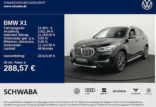 Gebraucht BMW X1 xLine 190 PS (139 kW) 2019 Schwarz SUV