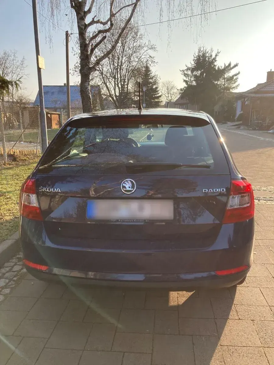 Brugt Skoda Rapid Active 90 HK (66 kW) 2014 Blå Hatchback