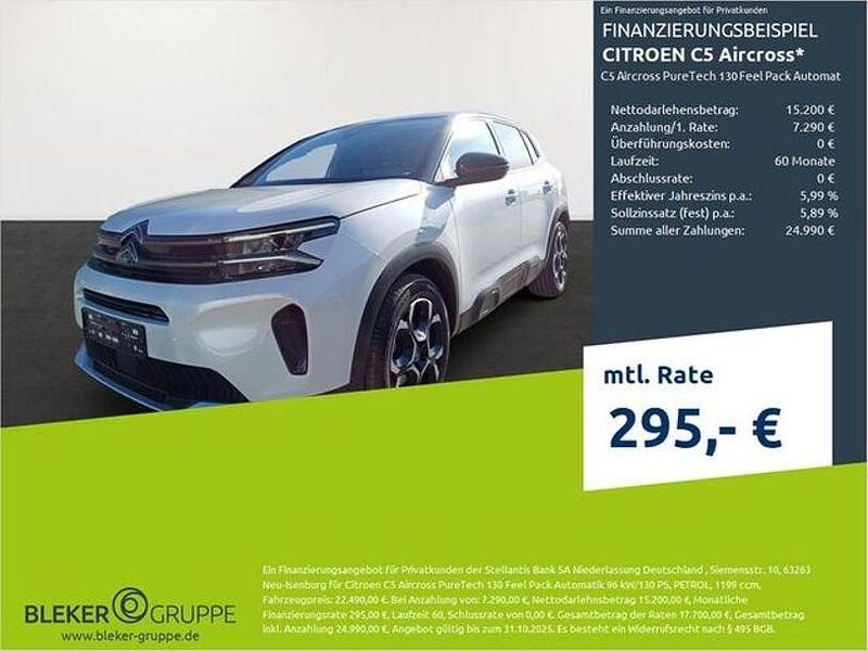 Perlmutt weiß Gebraucht 2022 Citroën C5 Aircross Feel SUV | 19.980 € (Guter Preis) - Bild 1/3