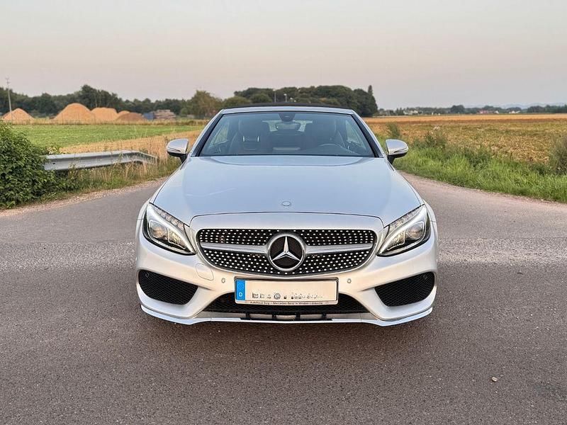 Silber Gebraucht 2017 Mercedes C200 AMG Cabrio | 24.900 € (Guter Preis) - Bild 1/4