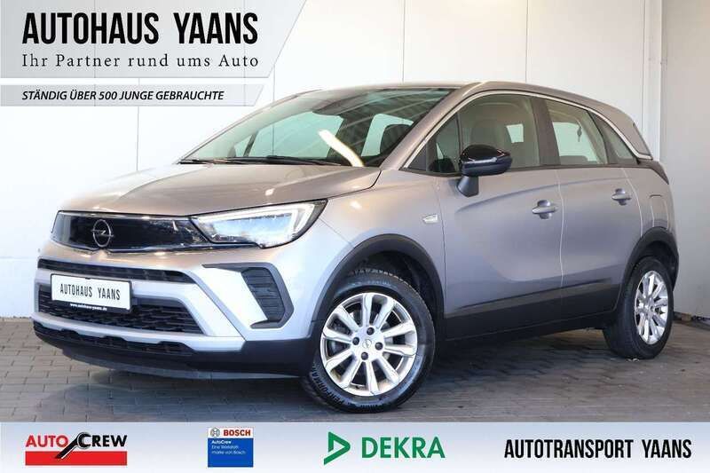 Kontrast grau/quarz silber Gebraucht 2021 Opel Crossland X Elegance SUV | 10.489 € (Superpreis) - Bild 1/4