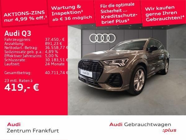 Grau (chronosgrau metallic) Gebraucht 2025 Audi Q3 S-Line SUV | 37.451 € (Superpreis) - Bild 1/4