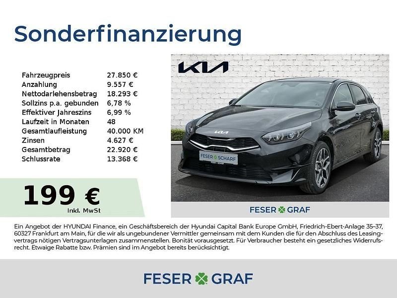 Gebraucht Kia Ceed Style 140 PS (102 kW) 2025 Schwarz (zilinaschwarz) Kleinwagen