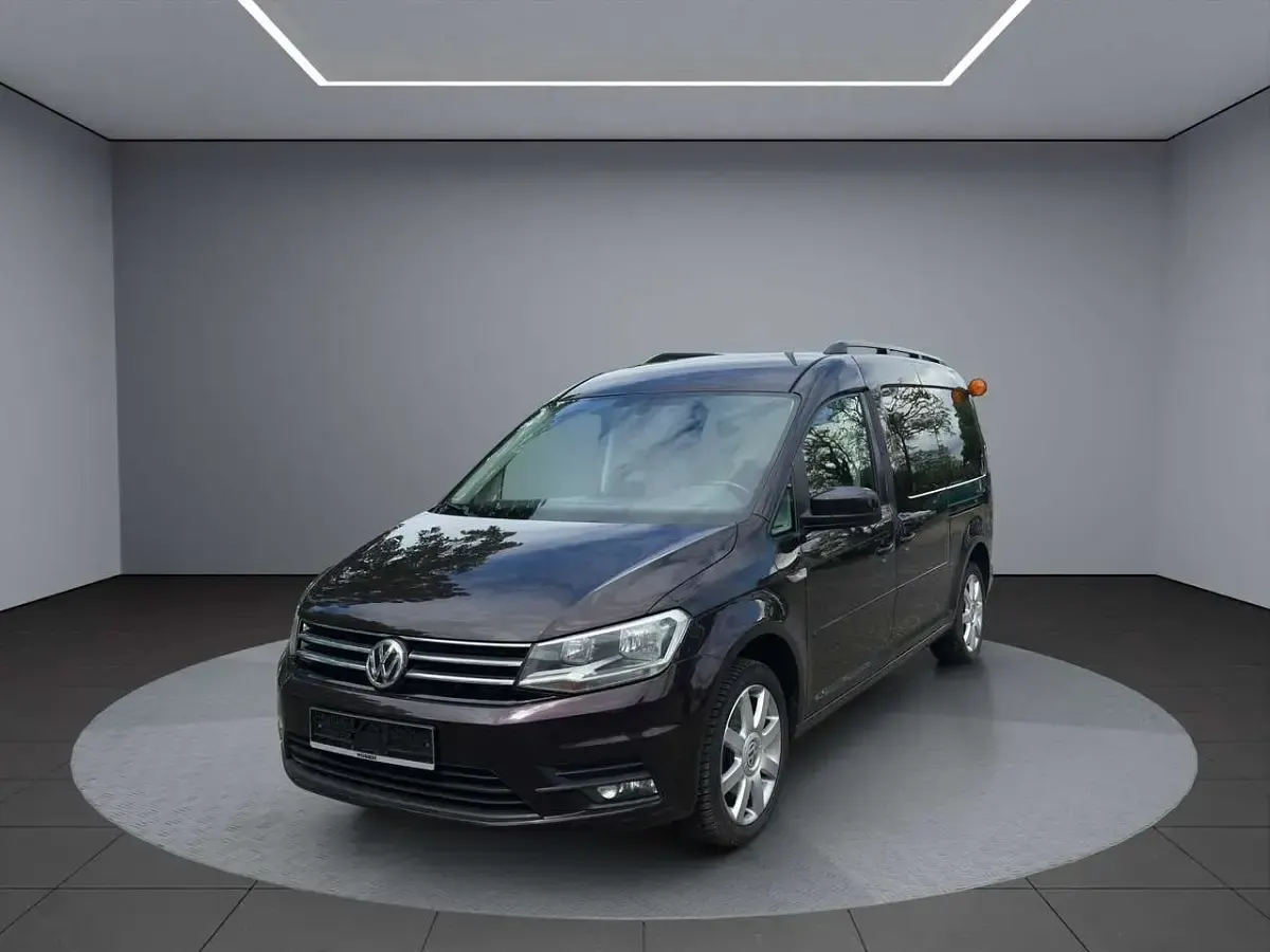 Gebraucht VW Caddy Maxi Comfortline 102 PS (75 kW) 2015 Black berry metallic Van / Kleinbus