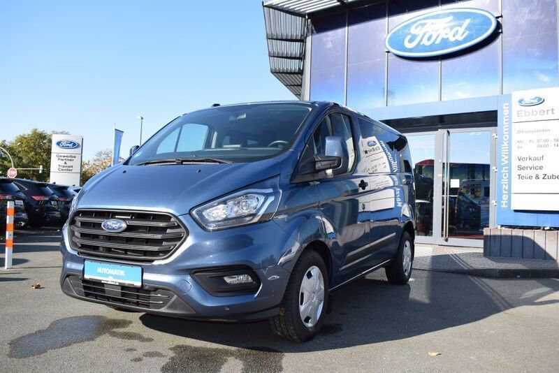 Blau Gebraucht 2021 Ford Transit Custom Trend Van / Kleinbus | 33.450 € (Teuer) - Bild 1/4