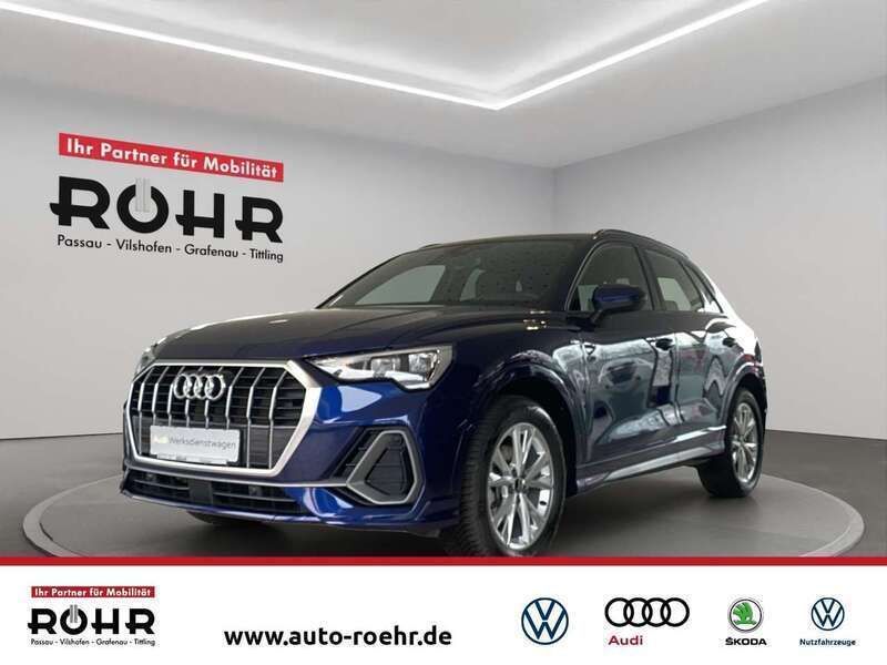Navarrablau metallic Gebraucht 2024 Audi Q3 S-Line SUV | 37.440 € (Superpreis) - Bild 1/4
